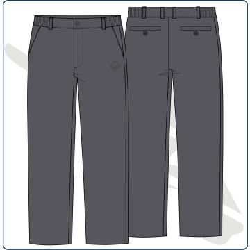 Pantalón de uniforme largo