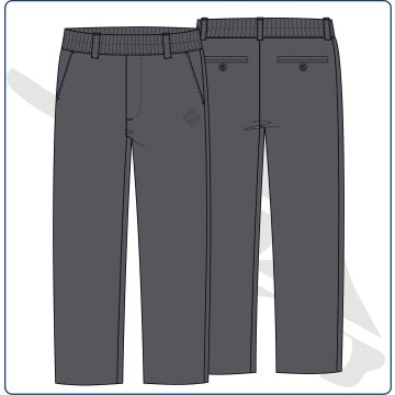 Pantalón de uniforme infantil largo 